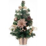 MagicHome Stromček Vianoce ozdobený bronzový 40 cm – Hledejceny.cz