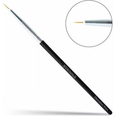 Starnails Štětec na Nail Art Nylon Decoration 7mm – Zboží Dáma