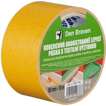 Den Braven oboustranná kobercová lepicí páska s textilní výztuhou 50 mm x 5 m