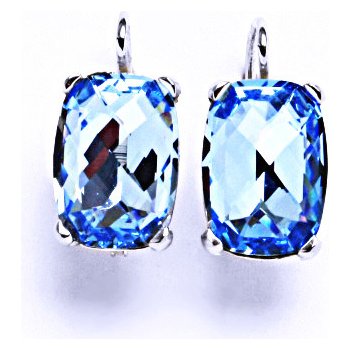 Čištín s krystalem Swarovski akvamarine NK 1283