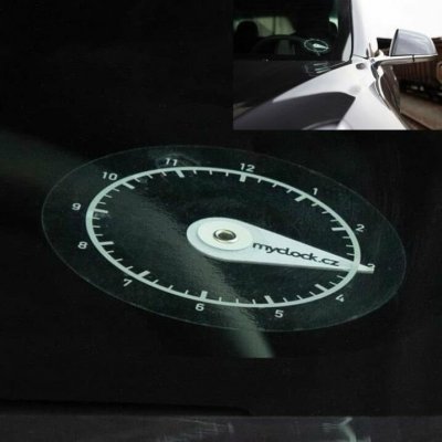 Myclock Parkovací hodiny do auta ve formě nálepky (10 x 10 cm) - – Zbozi.Blesk.cz