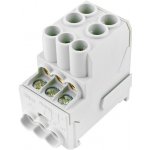 Eleman Blok pro rozdělení fází UVB 100 L, 1pól., 100A, 690V, šedý, DIN, 3164 – Sleviste.cz