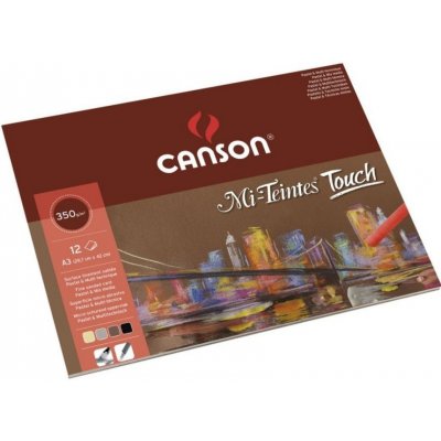 Canson Mi Teintes Touch skicák 4 barvy 12 listů 350g 24x32cm – Hledejceny.cz