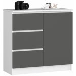 Ak furniture Jerry K 80 cm 1 dveře 3 zásuvky – Zbozi.Blesk.cz