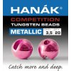 Rybářské lanko Hanák Tungstenové kuličky Competition Metallic+ Světle růžová 2,0mm 20ks