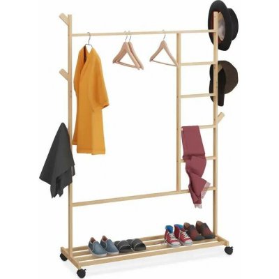 NoBi BUBY Pojízdný věšák bambus – Zboží Mobilmania