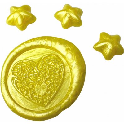 Creatissimo Vosk pro pečetění ve tvaru Hvězdičky Žlutá 50 g – Hledejceny.cz