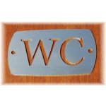 Harmony CEDULKA NA DVEŘE - WC, nerez, 75 x42 mm SHAR 305HR – Zboží Dáma