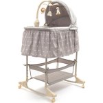 NEW BABY Multifunkční kolébka pro děti hvězdy šedá 83x46x124 šedá – Zboží Dáma