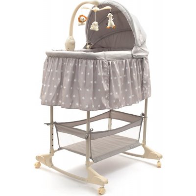 NEW BABY Multifunkční kolébka pro děti hvězdy šedá 83x46x124 šedá – Zboží Dáma