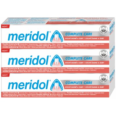 Meridol Complete Care Sensitive Gums & Teeth 3 x 75 ml – Zboží Dáma
