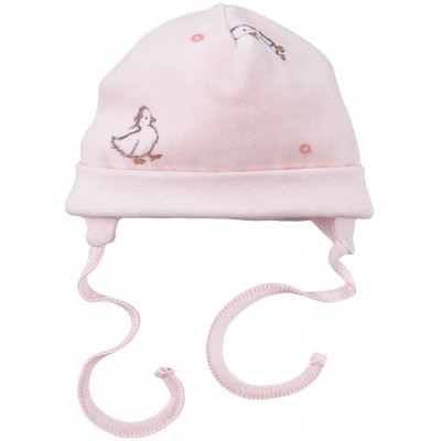 Eevi Dětská velurová čepice LITTLE DUCKS růžová – Zboží Dáma