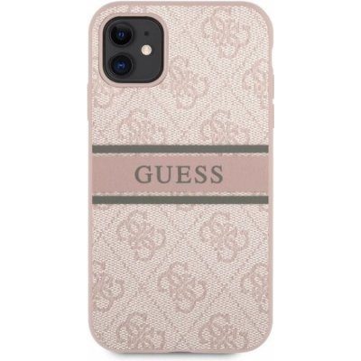Pouzdro Guess 4G Printed Stripe iPhone 11 - růžové – Zboží Mobilmania
