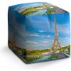 Taburet Sablio Taburet Cube Eiffel Tower 5: 40x40x40 cm