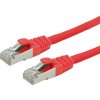 síťový kabel Value 21.99.1281 RJ45, CAT 6 S/FTP, 10m, červený