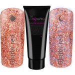 Ráj nehtů Akryl gel v tubě Night Light Glitter Red 30 g