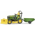 Bruder 62104 BWORLD Zahradní traktor John Deere X949 s figurkou a příslušenstvím – Hledejceny.cz