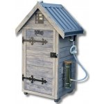 Kalme Dřevěná elektrická udírna s dymboxem 180L antracit KW180A – Zboží Dáma