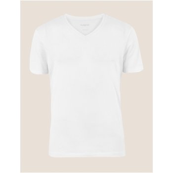 Marks & Spencer tričko vé tílko s výstřihem do V prémiová bavlna bílá