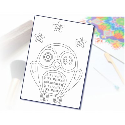 Radost v písku Šablona na pískování sovička A6 – Hledejceny.cz