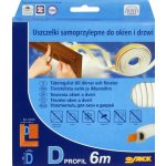 Vorel TO-76752 Těsnění do oken a dveří samolepící 9 x7,4 mm TYP D 6 m bílé – Hledejceny.cz