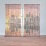 Sablio Záclony New York Západ slunce: 2ks 150x250cm – Hledejceny.cz