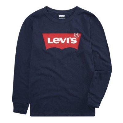 Levi's dětská košile s dlouhým rukávem modrá – Zboží Mobilmania