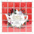 Čaj English Tea Shop Pyramidky Adventní kalendář červený puzzle 25 ks