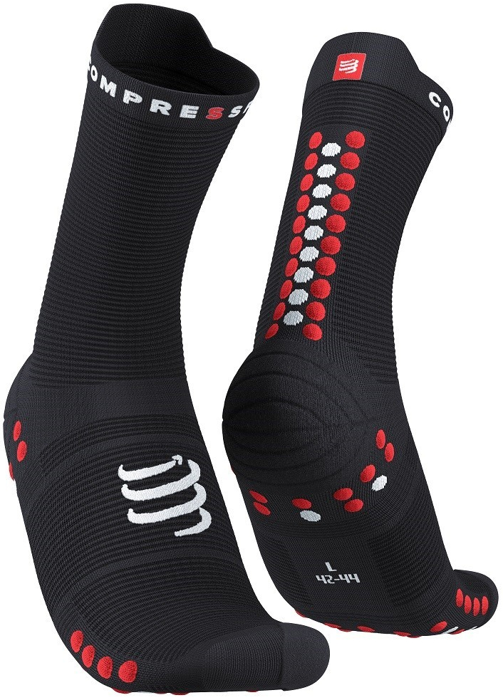 Compressport Pro Racing Socks v4.0 Run High Black/Red