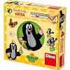 Dřevěná hračka Dino kostky kubus 4 ks Krtek v krabičce 14 x 13 x 4 cm