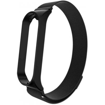 Xiaomi Mi Band 3/4 náhradní náramek Milánský tah Černá MBSCZ-MT4002 – Zboží Mobilmania