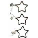 GILDE Vánoční dekorace hvězda závěsná 10x10 cm – Zboží Mobilmania