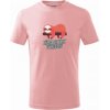 Dětské tričko Zítra se fakt vyhecuju tričko dětské bavlněné růžová