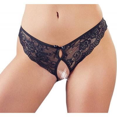 Krajková tanga s perlovými řetízky okolo rozkroku z kol. lingerie zn. Cottelli Collection – Zbozi.Blesk.cz