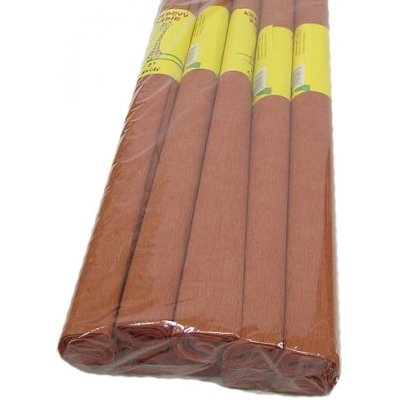 Krepový papír 50x200cm hnědý – Zboží Dáma