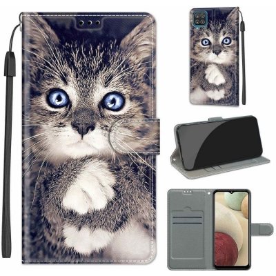 Pouzdro Trendy Cross case Modrooká kočka – Samsung Galaxy A12 / M12 – Zboží Mobilmania