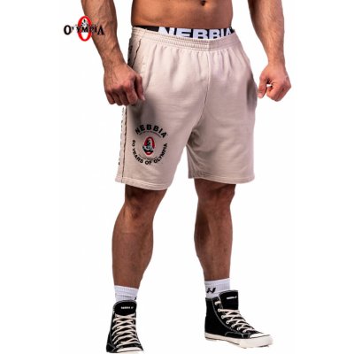 Nebbia Washed teplákové šortky LEGEND 786 light grey – Sleviste.cz