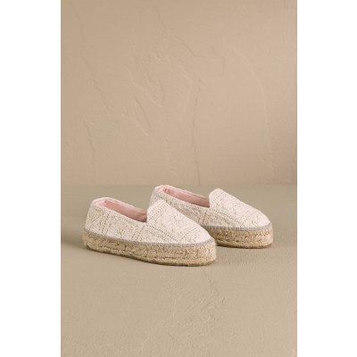 Manebi Double Sole Espadrilles béžová na platformě G 0.3 D0 G.0.3.D0