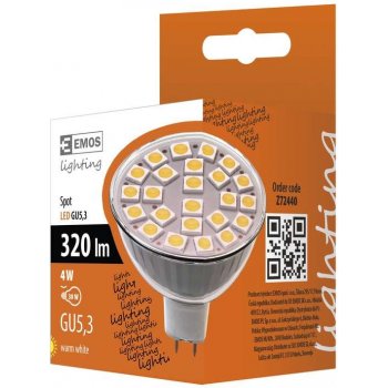 Emos LED žárovka Classic MR16 4W GU5,3 Teplá bílá