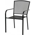 Noela Lana steel ZWMC-19 Zahradní stohovatelná židle, ocel, černá – Zboží Mobilmania