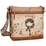 Anekke stylová crossbody kabelka Peace & Love Camel – Zboží Mobilmania