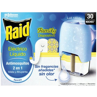 Raid Family náhradní tekutá náplň proti komárům, 30 nocí, 21 ml – Zboží Mobilmania