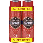 Old Spice Captain sprchový gel 2 x 400 ml dárková sada – Hledejceny.cz