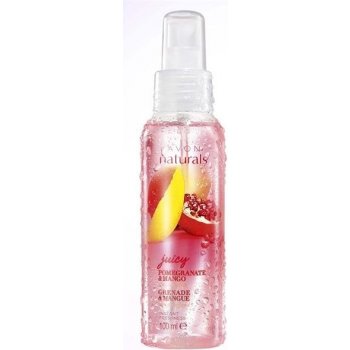 Avon Naturals Juicy tělový sprej s granátovým jablkem a mangem 100 ml