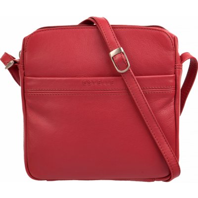 Estelle dámská malá kožená kabelka přes rameno ET-2036 červená – Zboží Mobilmania