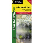 Adirondack Park Saranac Paul Smiths národní park New York turistická mapa GPS – Sleviste.cz