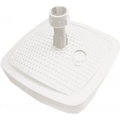 Patio 38252 Bílý plastový podstavec na zahradní slunečník 39 x 39 cm, 12 l – Zboží Dáma