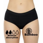 Ecomodi menstruační kalhotky černé z bambusu vysoký pas – Zboží Mobilmania