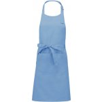 Kariban Zástěra Sommelier K890 s laclem COT20K89041099-sky blue Modrá nebesky – Hledejceny.cz