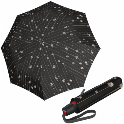 Knirps T .200 medium duomatic pencil black elegantní plně automatický deštník černý